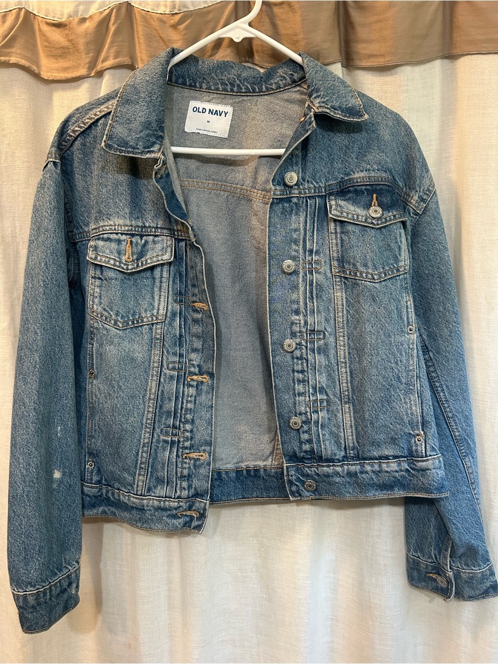 Old Navy Medium Wash Blue Denim Trucker Jacket